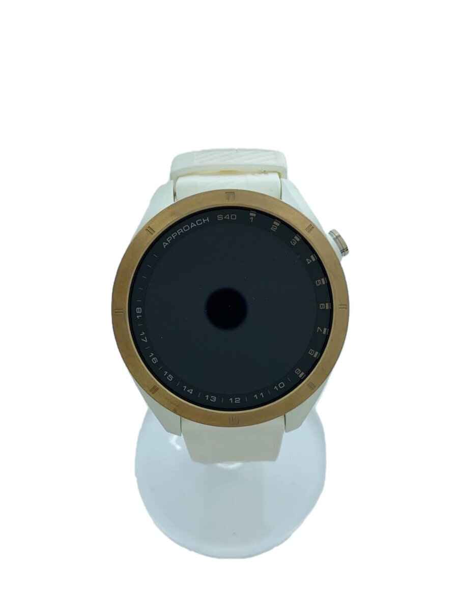 【中古】GARMIN◆GPS ゴルフナビ/デジタル/天然ゴム/WHT/Approach S40【服飾雑貨他】