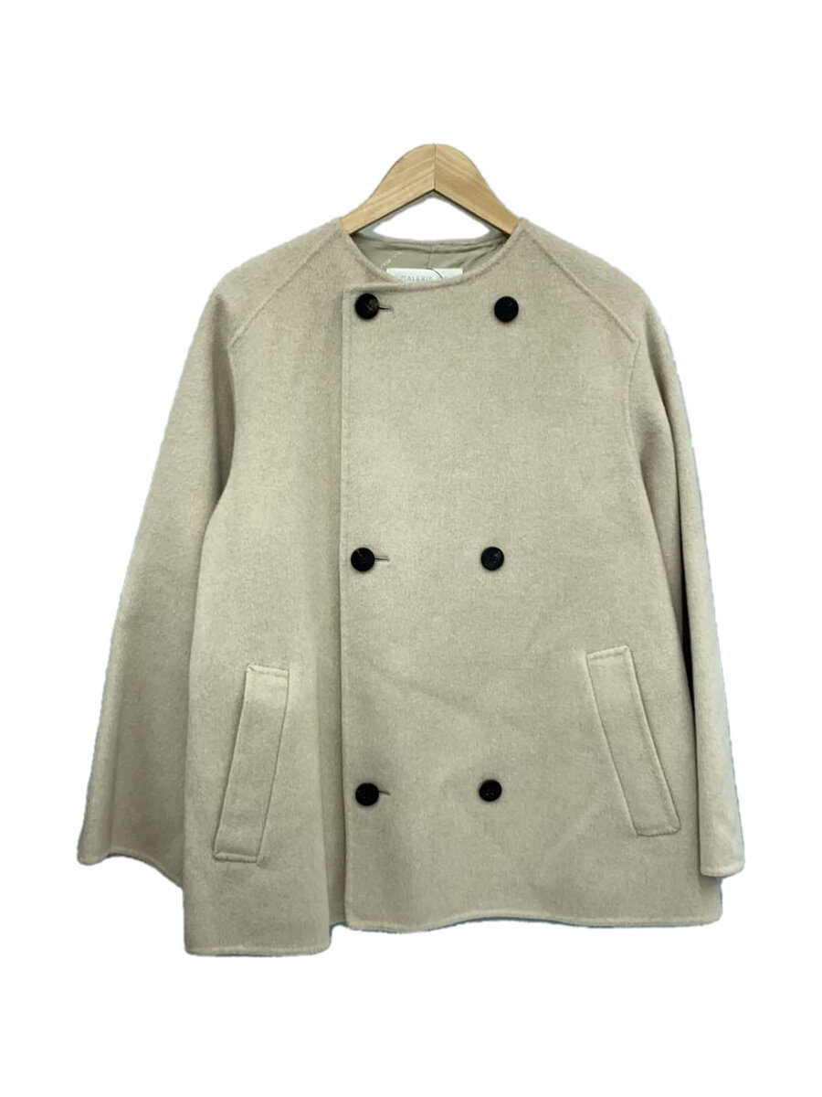 【中古】GALERIE VIE◆23AW/ウールダブルフェイスショートノーカラーコート/36/ウール/BEG/23-08-04-08103//【レディースウェア】｜2ｎｄ STREET 店