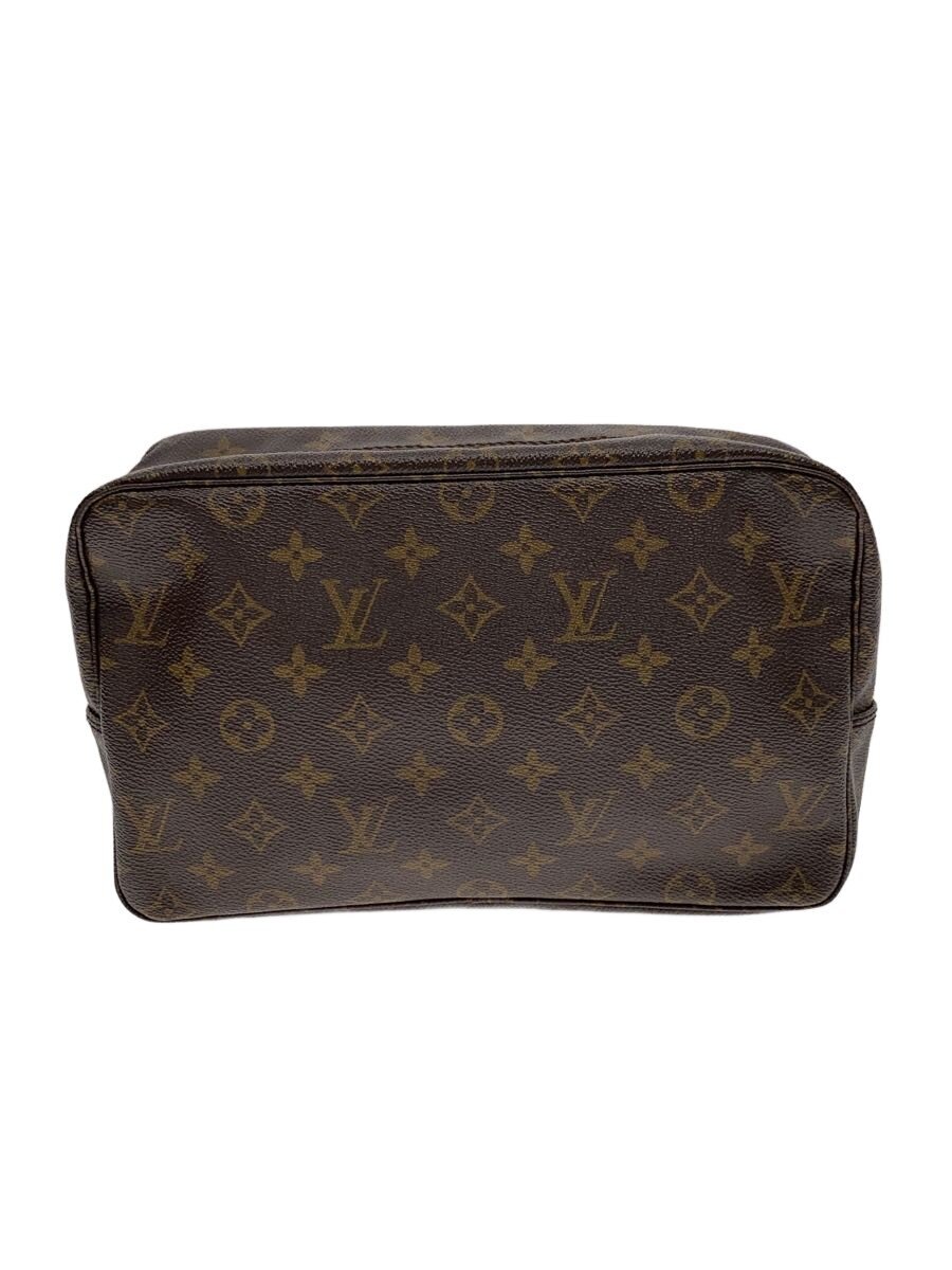 【中古】LOUIS VUITTON◆トゥルース・トワレット28_モノグラム・帆布/PVC/BRW/総柄【御徒面子】
