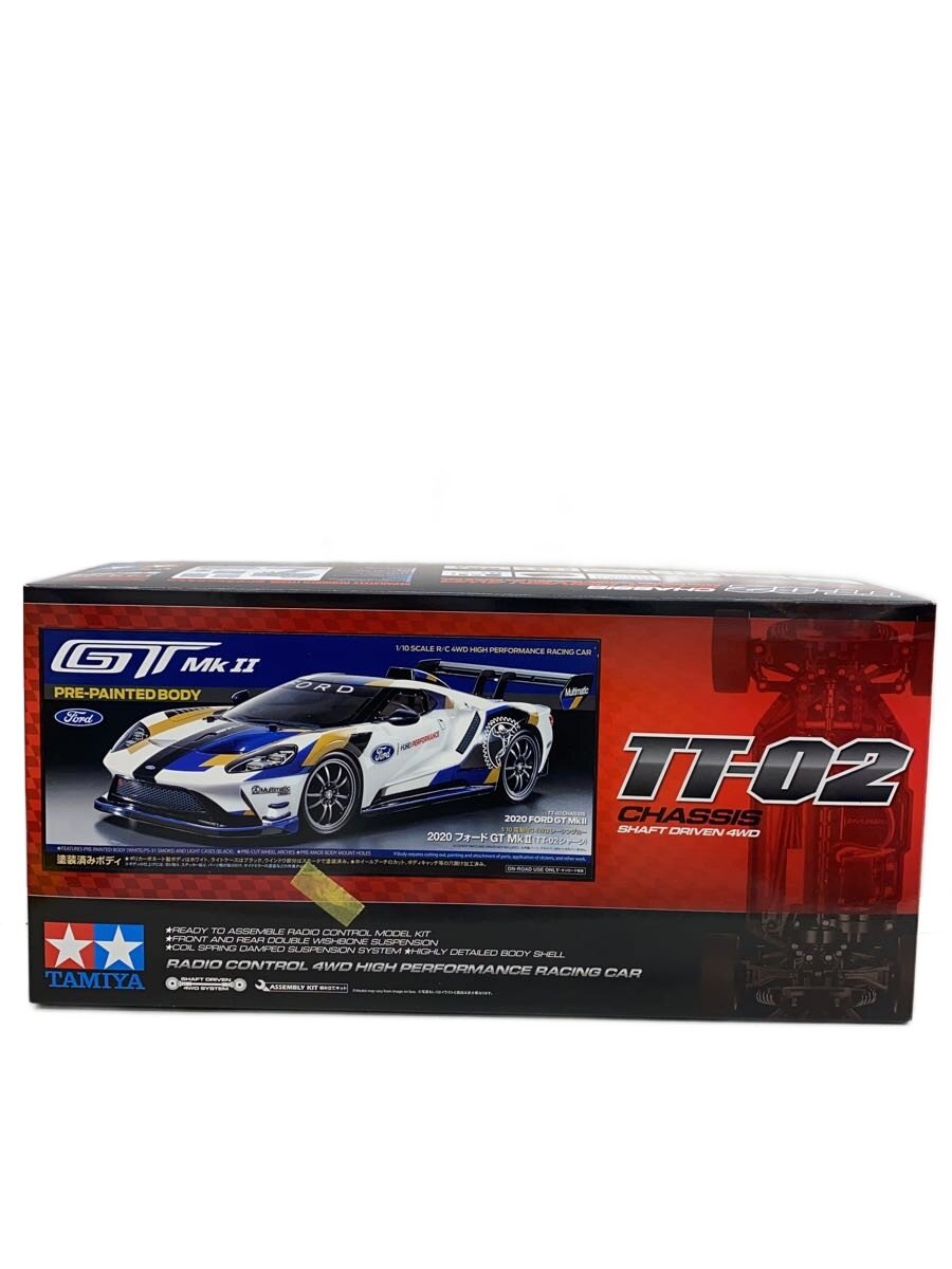 【中古】TAMIYA◆ラジコン/車/TT-02/1/10 電動RC4WD レーシングカー/2020 フォード GT MkII/シャ【ホビー】