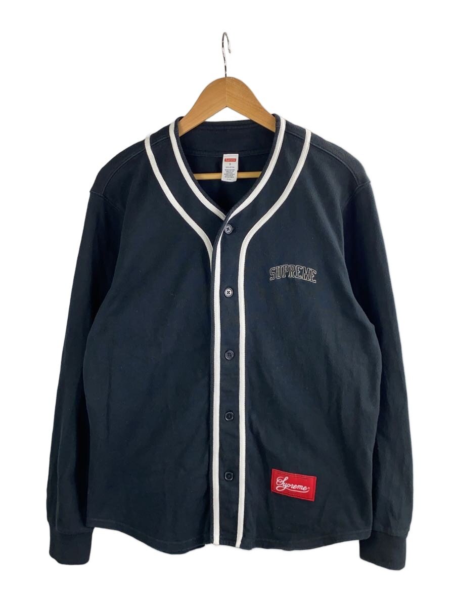 【中古】Supreme◆COLOR BLOCKED BASEBALL TOP/トップス/S/綿織物/BLK//【メンズウェア】