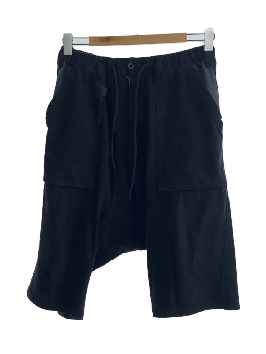 【中古】Y-3◆サルエルショートパンツ/XS/綿織物/BLK/無地【メンズウェア】
