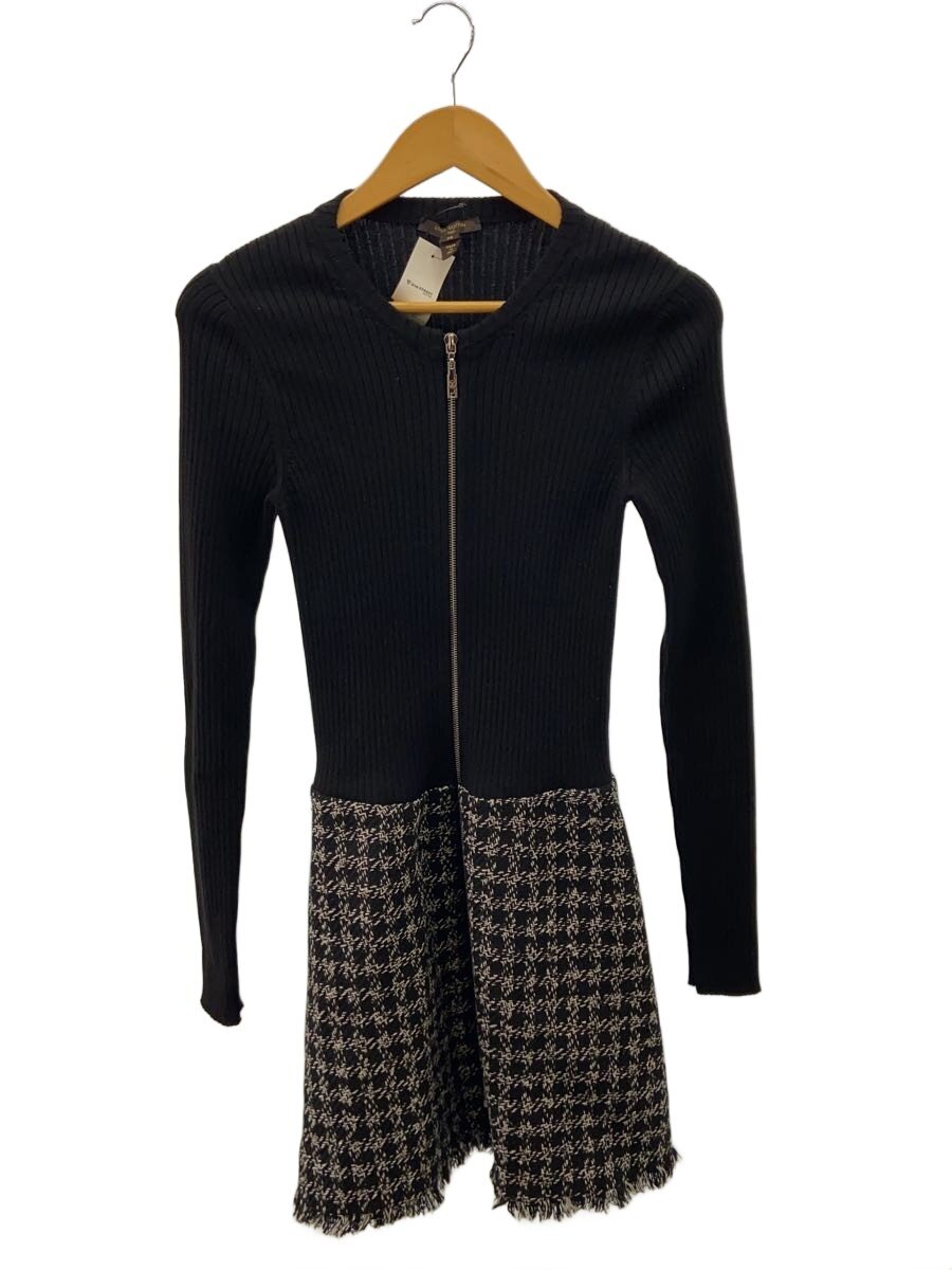 【中古】LOUIS VUITTON◆長袖衣装/38/羊毛/BLK/FBDR86DRX【レディースお召しもの】