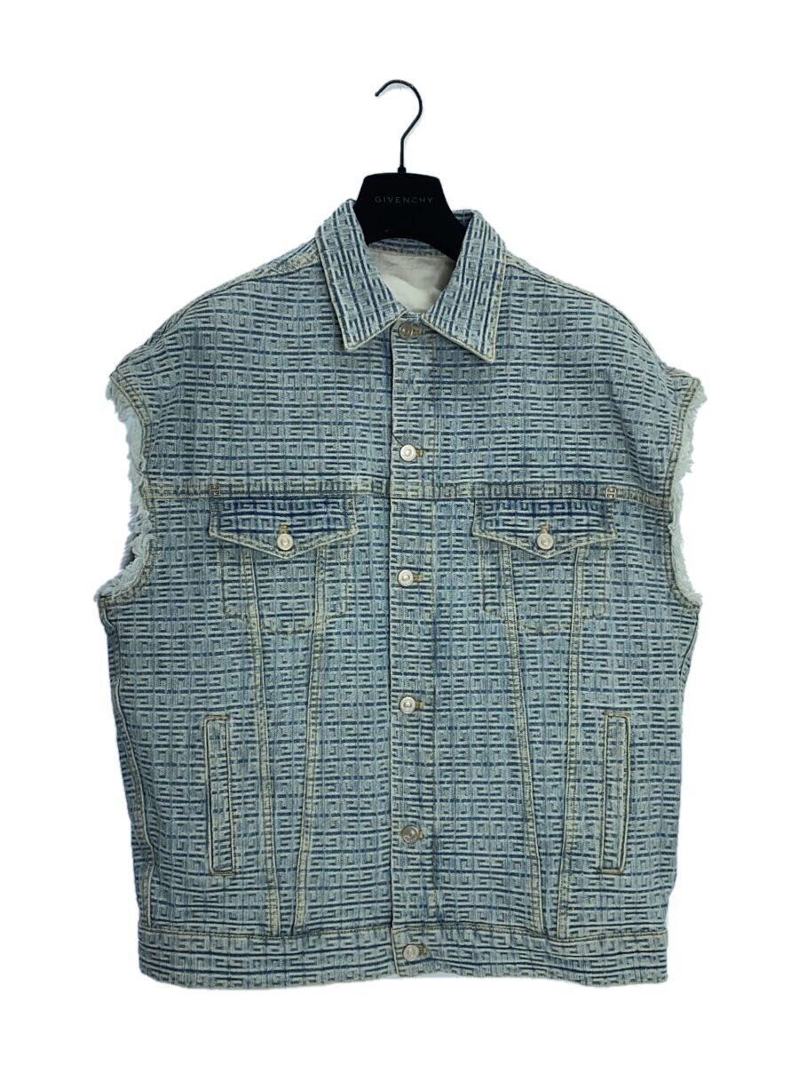 【中古】GIVENCHY◆24SS/4G Denim Oversized Sleeveless Jacket/より良い/M/綿織物/インディコ【メンズウェア】