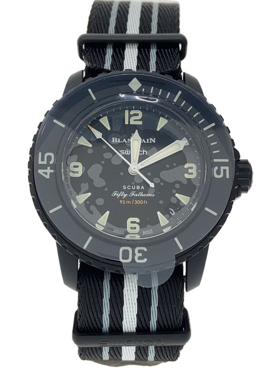 【中古】SWATCH◆ウォッチ/アナログ/--/BLK/BLK//【服飾雑貨他】
