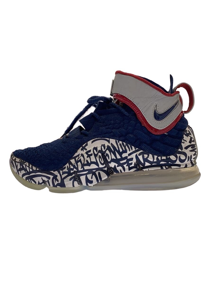 【中古】NIKE◆LEBRON XVII_レブロン 17/26糎/NVY【シューズ】