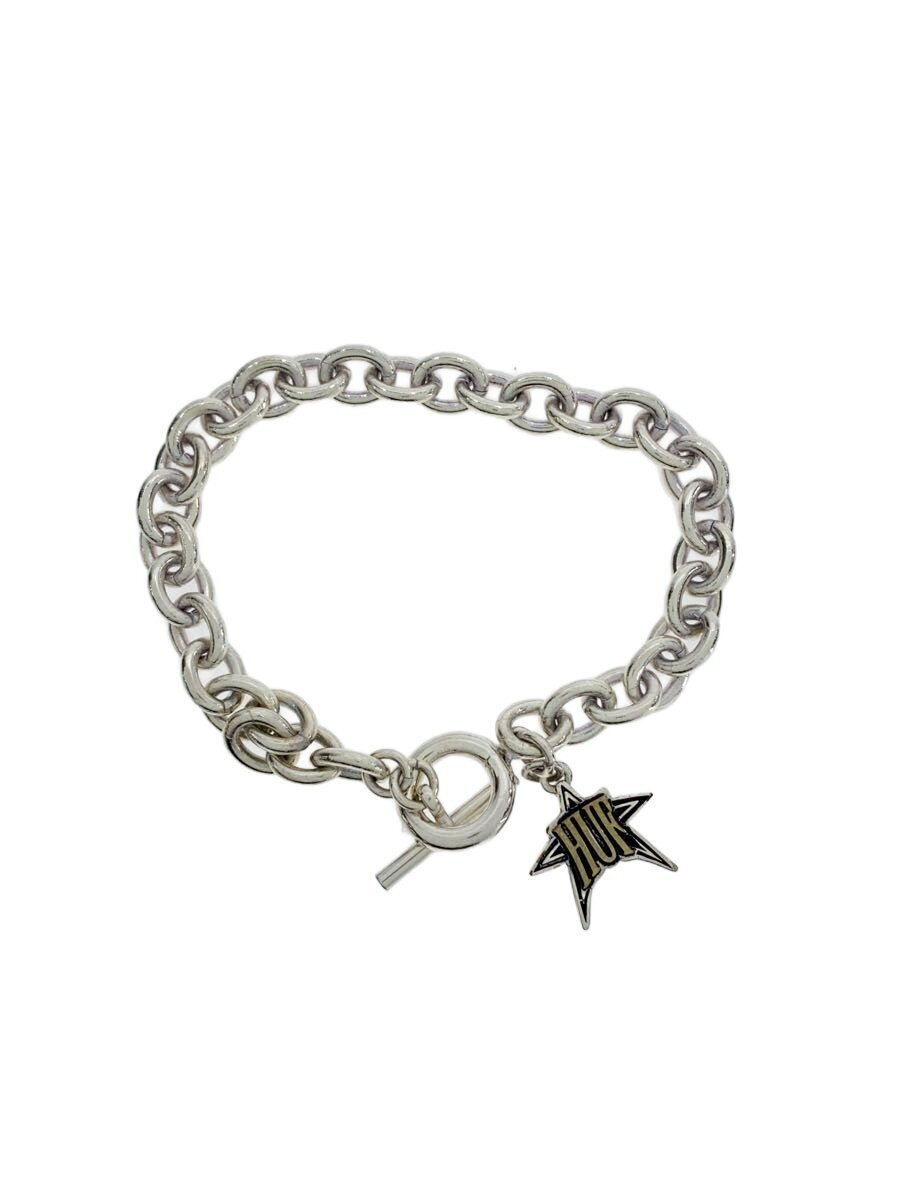 【中古】HUF◆INTERGALACTIC BRACELET/腕輪/--/SLV/メンズ【服飾雑貨他】