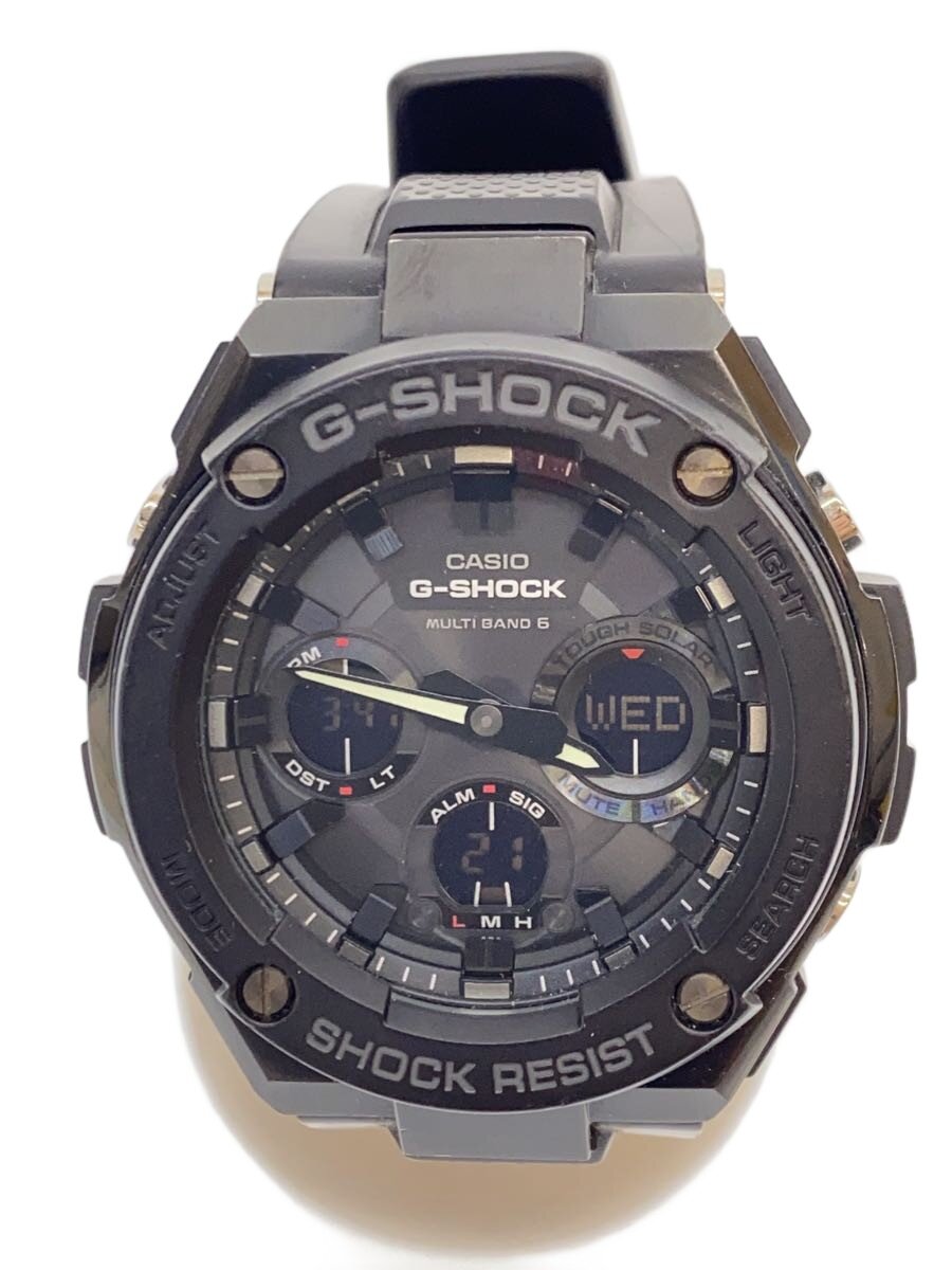 【中古】CASIO◆ソーラー腕時計・G-SHOCK/デジアナ/BLK/BLK/SS【服飾雑貨他】|2nd STREET 店