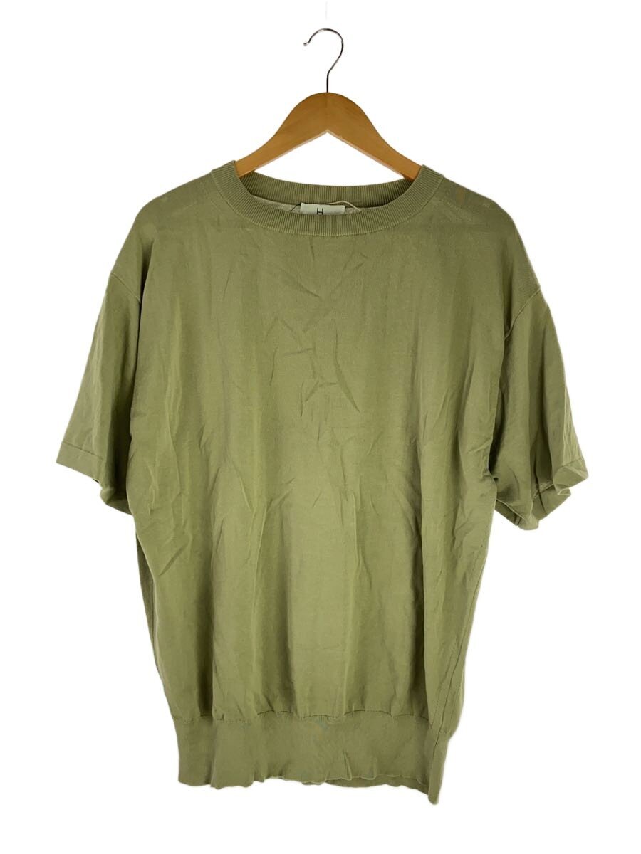 【中古】HERILL◆編み物・スウェーター(薄っぺら)/2/綿織物/KHK/22-080-HL-8020-3【メンズウェア】