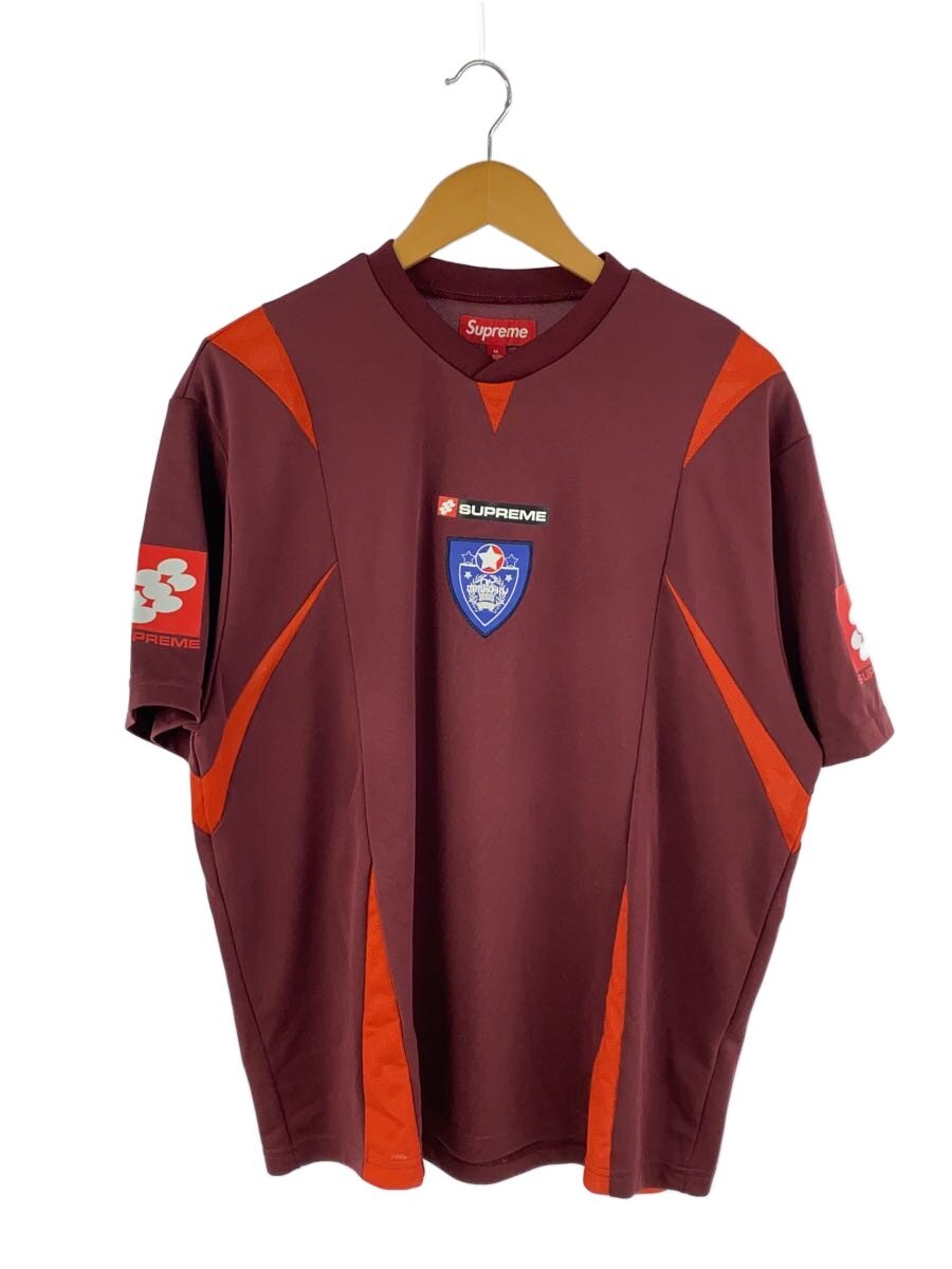 【中古】Supreme◆24FW/Crest Soccer Jersey/Tシャツ/M/ポリエステル/ボルドー/シュプリーム//【メンズウェア】|2nd STREET 店