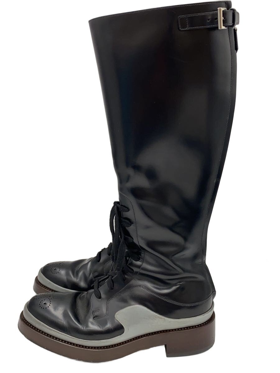 【中古】PRADA◆ブーツ/39.5/BLK/1WO54Q【シューズ】