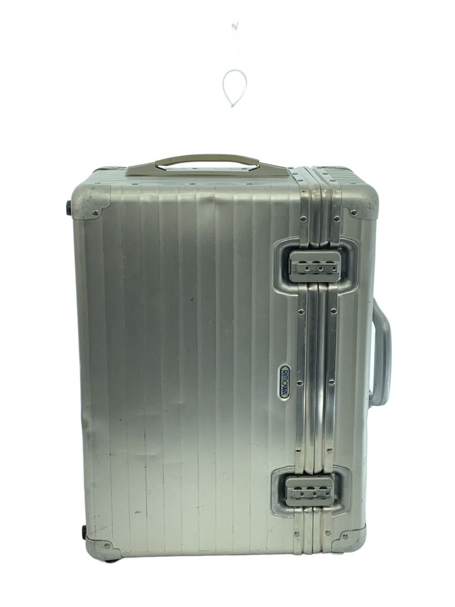 【中古】RIMOWA◆TOPAS/2輪/950/飛行士入れもの/周遊持ちはこび/SLV/無地【御徒面子】