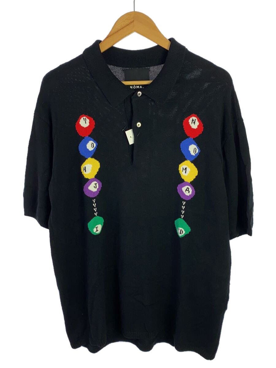 【中古】WILDSIDE YOHJI YAMAMOTO◆24ss/BILLIARD KNIT POLO/ポロシャツ/3/ブラック/ワイルドサイドヨウジヤマモト【メンズウェア】｜2ｎｄ STREET 店