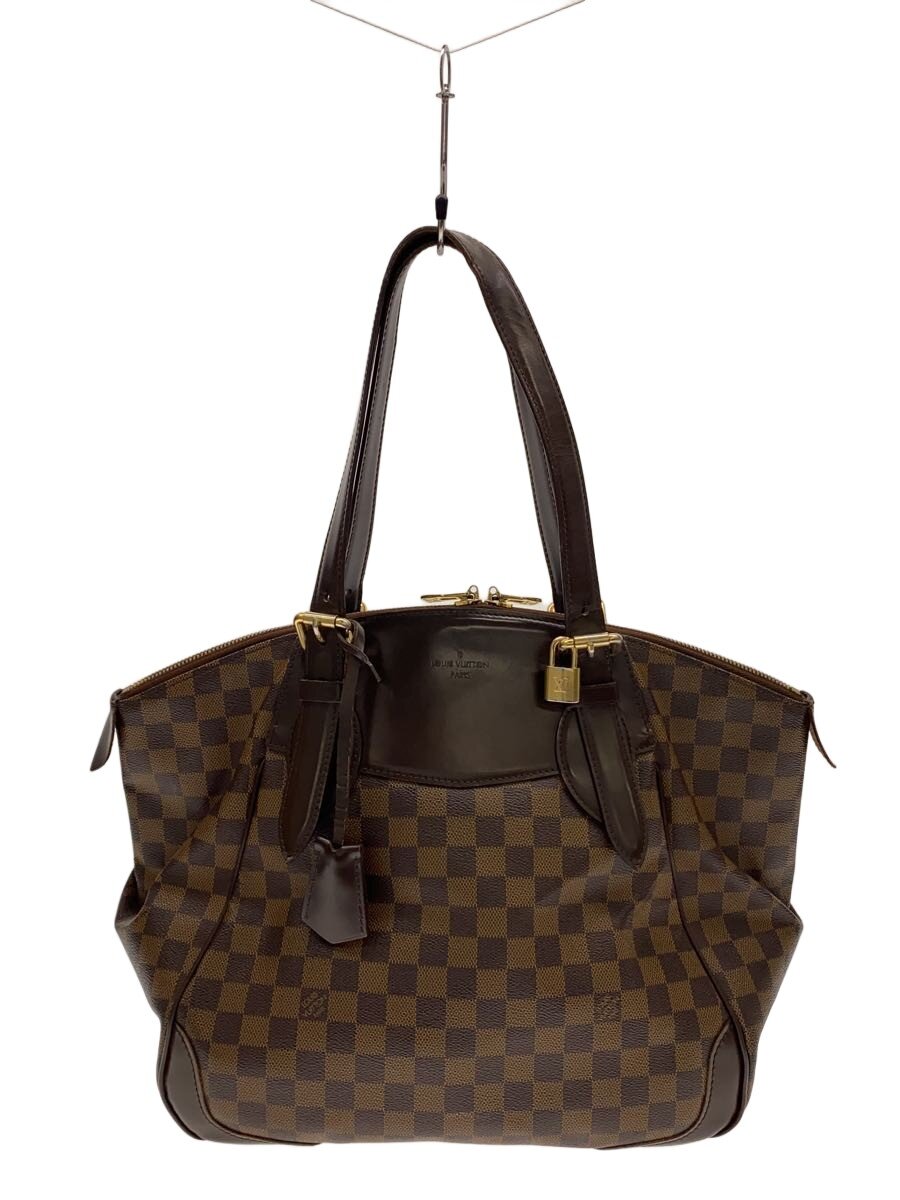 【中古】LOUIS VUITTON◆ヴェローナGM_ダミエ・エベヌ/PVC/BRW【御徒面子】