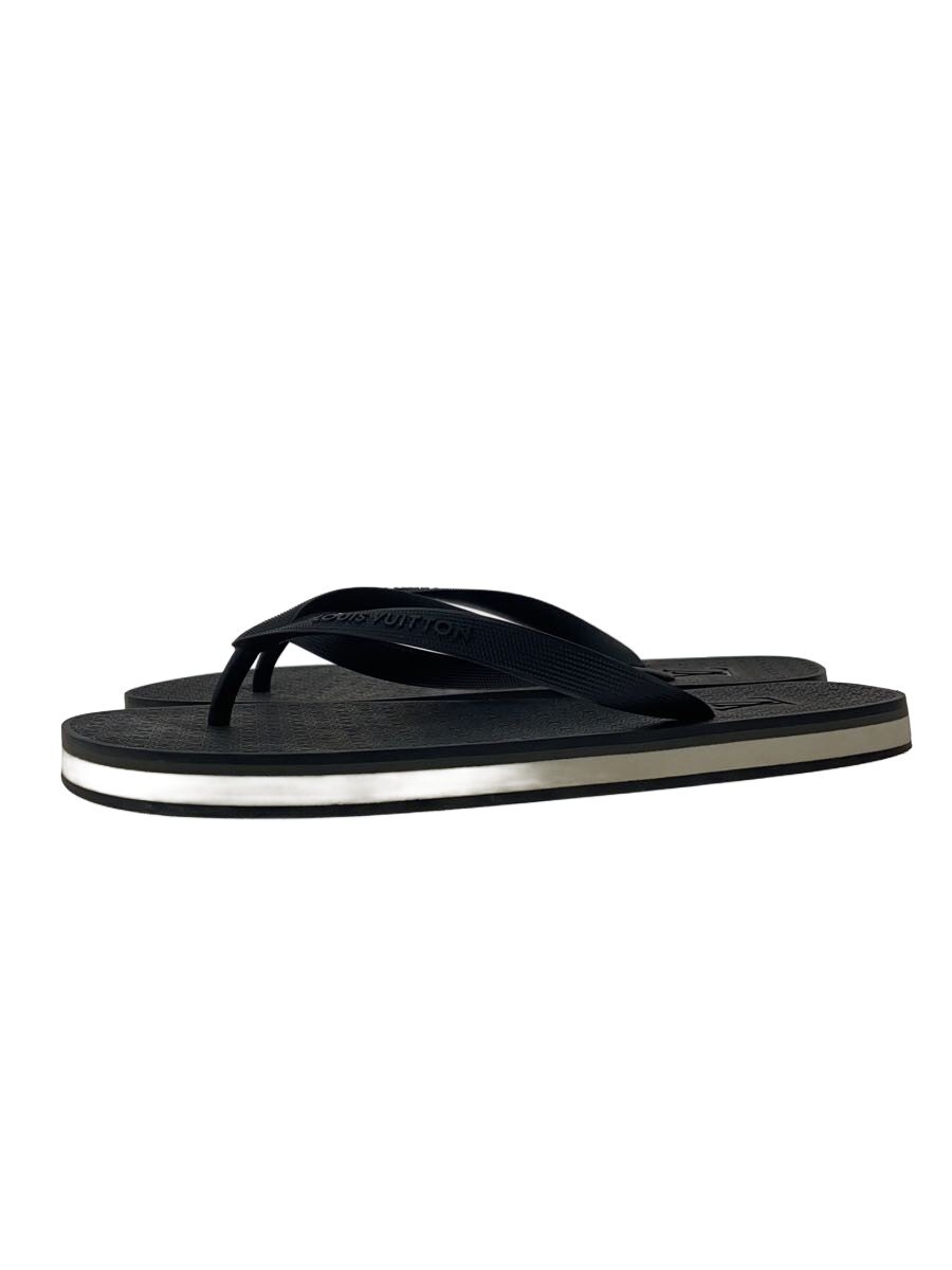 【中古】LOUIS VUITTON◆サンダル/UK7/BLK//【シューズ】