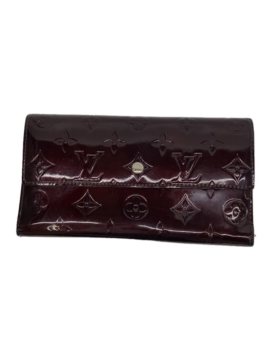 【中古】LOUIS VUITTON◆ポルト・フォイユ・インターナショナルNM_モノグラム・ヴェルニ_BRD/エナメル/BRD/レディース【服飾雑貨他】