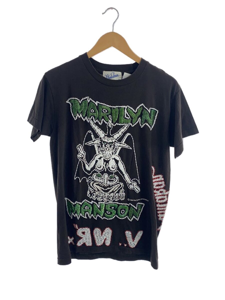 【中古】vuntakan/MARILYN MANSON/I AM THE GOD/ティーシャツ/M/綿織物/BLK【メンズウェア】