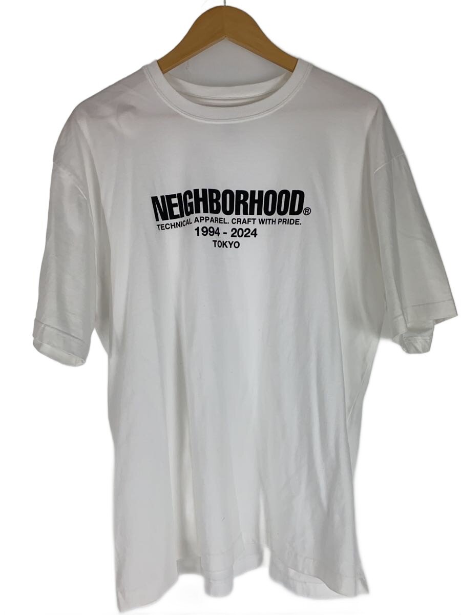 【中古】NEIGHBORHOOD◆プルオーバー/L/綿織物/WHT【メンズウェア】