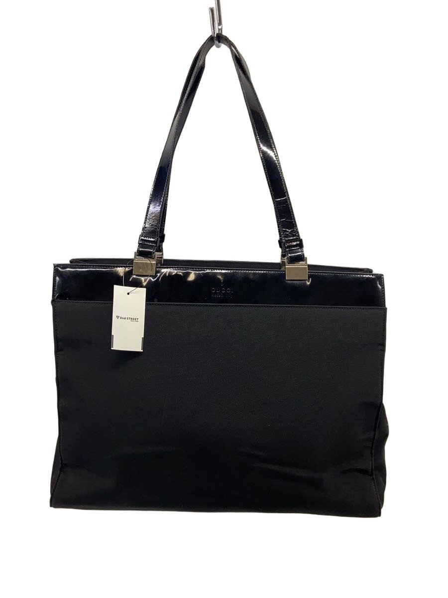 【中古】GUCCI◆トートバッグ/エナメル/BLK【バッグ】｜2ｎｄ STREET 店