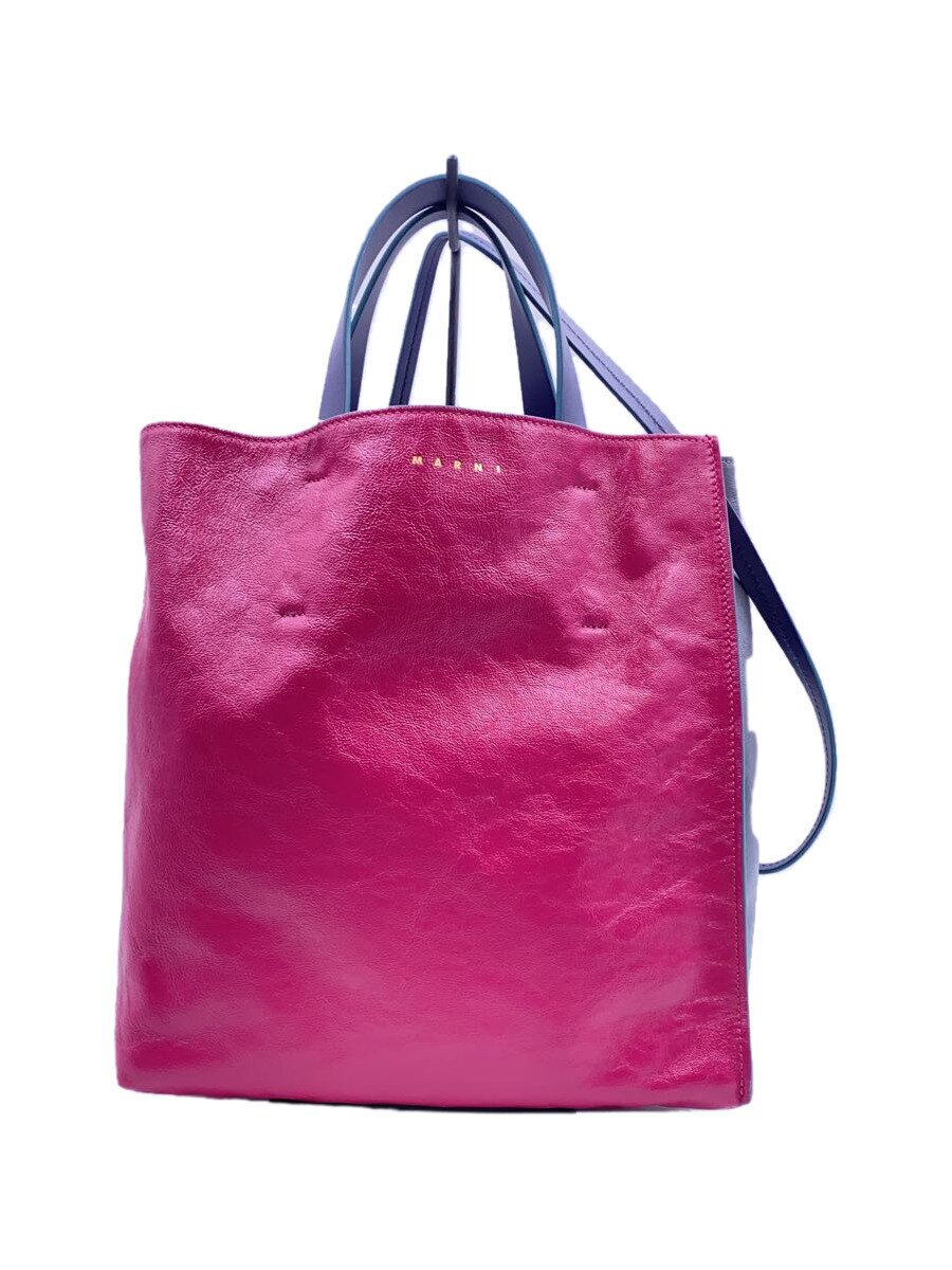 【中古】MARNI◆ショルダーバッグ/なめし革/PUP/SHMP0018U1【御徒面子】