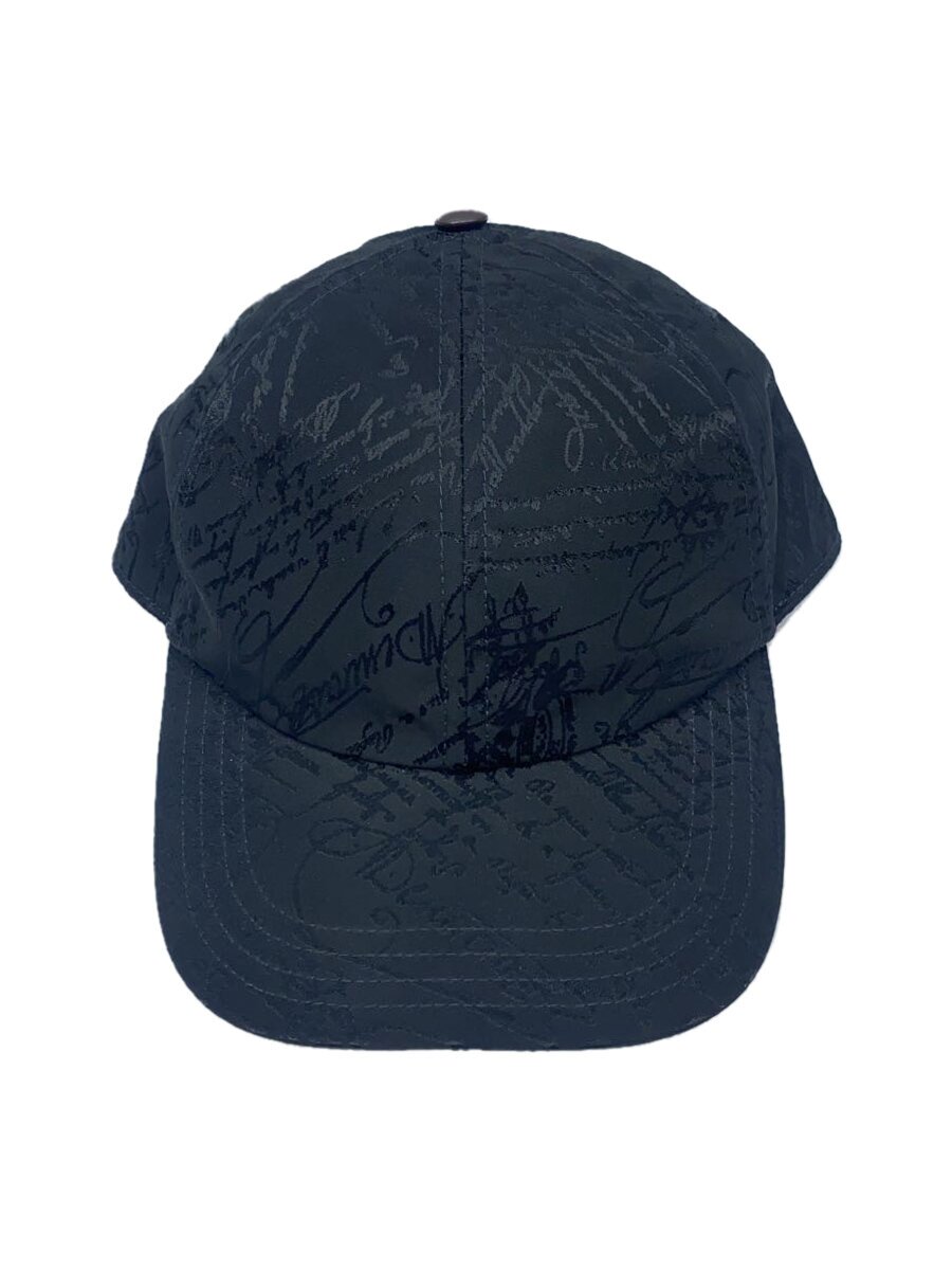 【中古】BERLUTI◆スクリットジャガードロゴキャップ/野球旗がしら/S/BLK/総柄/メンズ/イタリア製【服飾雑貨他】