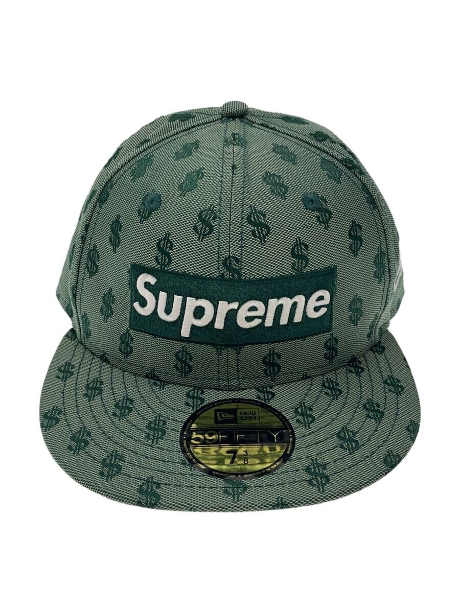 【中古】Supreme◆Monogram Box Logo Cap/旗がしら/7 3/8/ポリエステル/GRN/メンズ【服飾雑貨他】