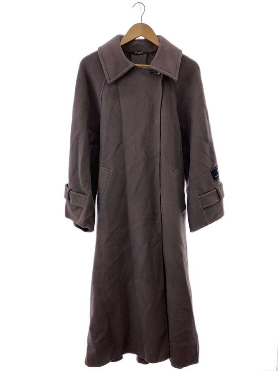 【中古】SNIDEL◆厚地の外套/O/羊毛/BRD/無地/SWFC214054【レディース御召しもの】