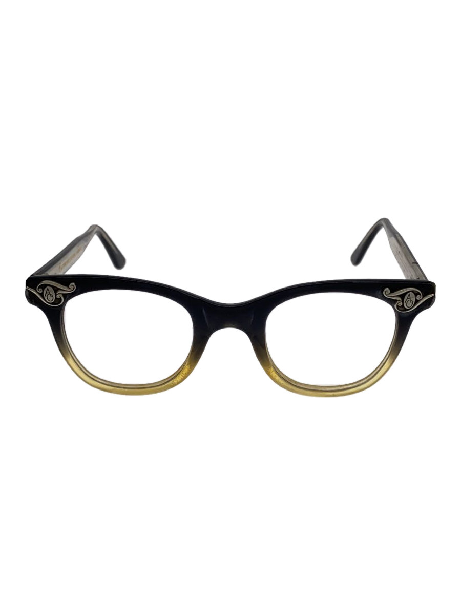 【中古】AMERICAN OPTICAL◆眼鏡/--/可塑性物質/BLK/CLR/メンズ/Vintage//【服飾雑貨他】