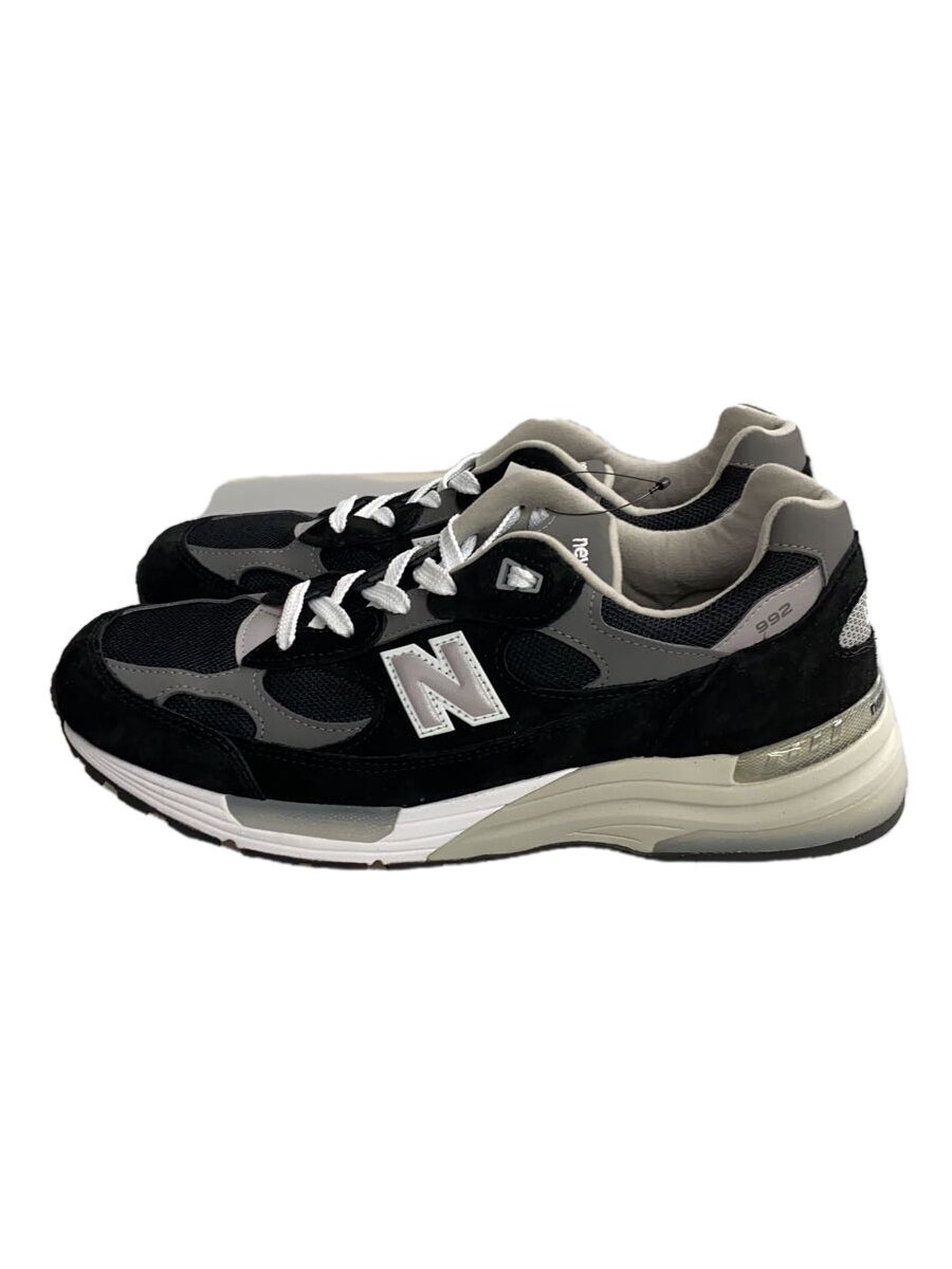 【中古】NEW BALANCE◆U992/黒いこと/28糎/BLK/中敷き無【シューズ】