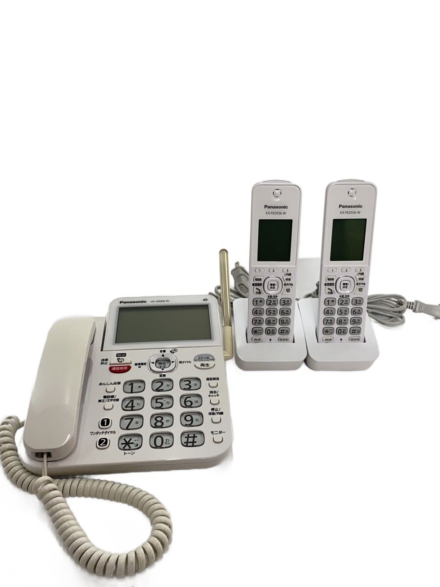 【中古】Panasonic◆電話機 VE-GD68DW-W【家電・ビジュアル・オーディオ】