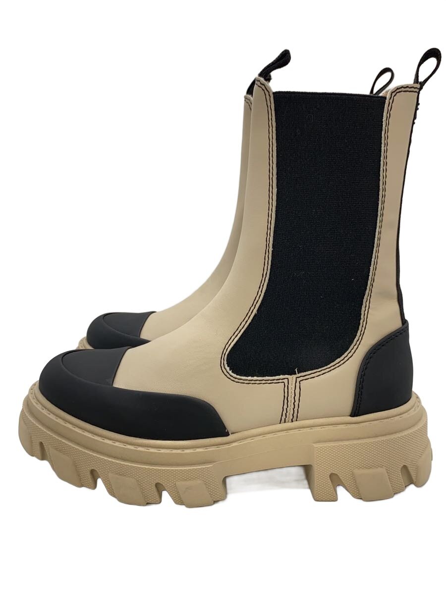【中古】GANNI◆サイドゴアブーツ/37/BEG/S2372//【シューズ】|2nd STREET 店