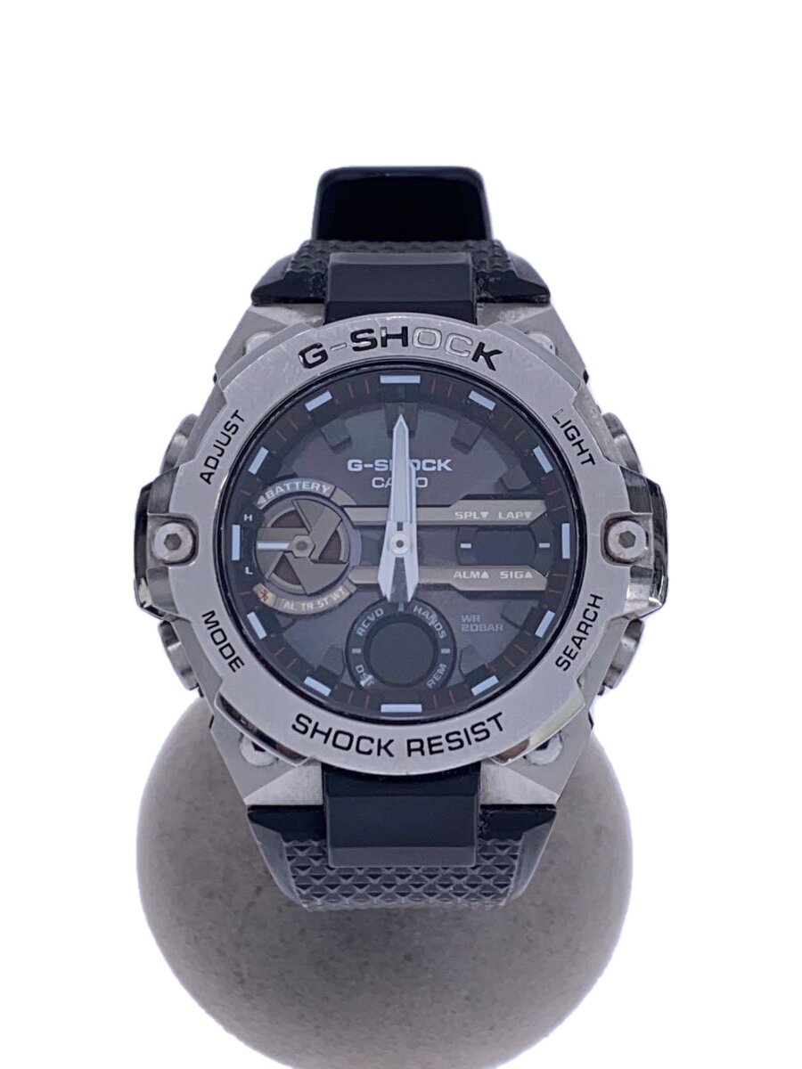 【中古】CASIO◆ソーラー腕時計/アナログ/BLK/BLK/GST-8400【服飾雑貨他】｜2ｎｄ STREET 店