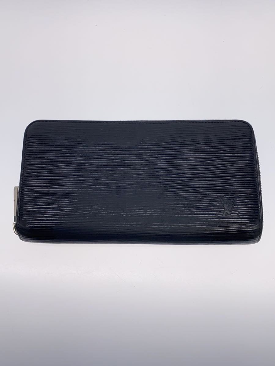 【中古】LOUIS VUITTON◆ジッピー・ウォレット_エピ/牛革/BLK/メンズ【服飾雑貨他】