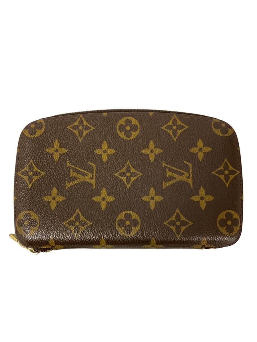 【中古】LOUIS VUITTON◆協議事項・ジェオッド_モノグラム・帆布/PVC/BRW/レディース【服飾雑貨他】