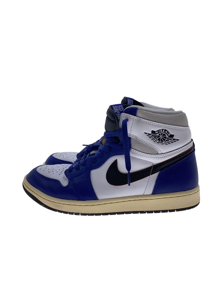 【中古】NIKE◆AIR JORDAN 1 HI OG_エアジョーダン 1 御機嫌 OG/28糎/BLU/なめし革//【シューズ】