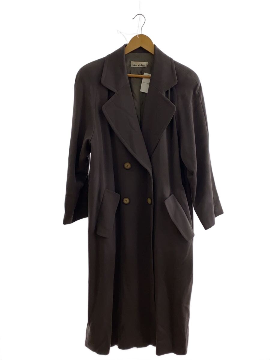 【中古】miss chloe◆厚地の外套/--/羊毛/GRY/無地/81146【レディース御召しもの】