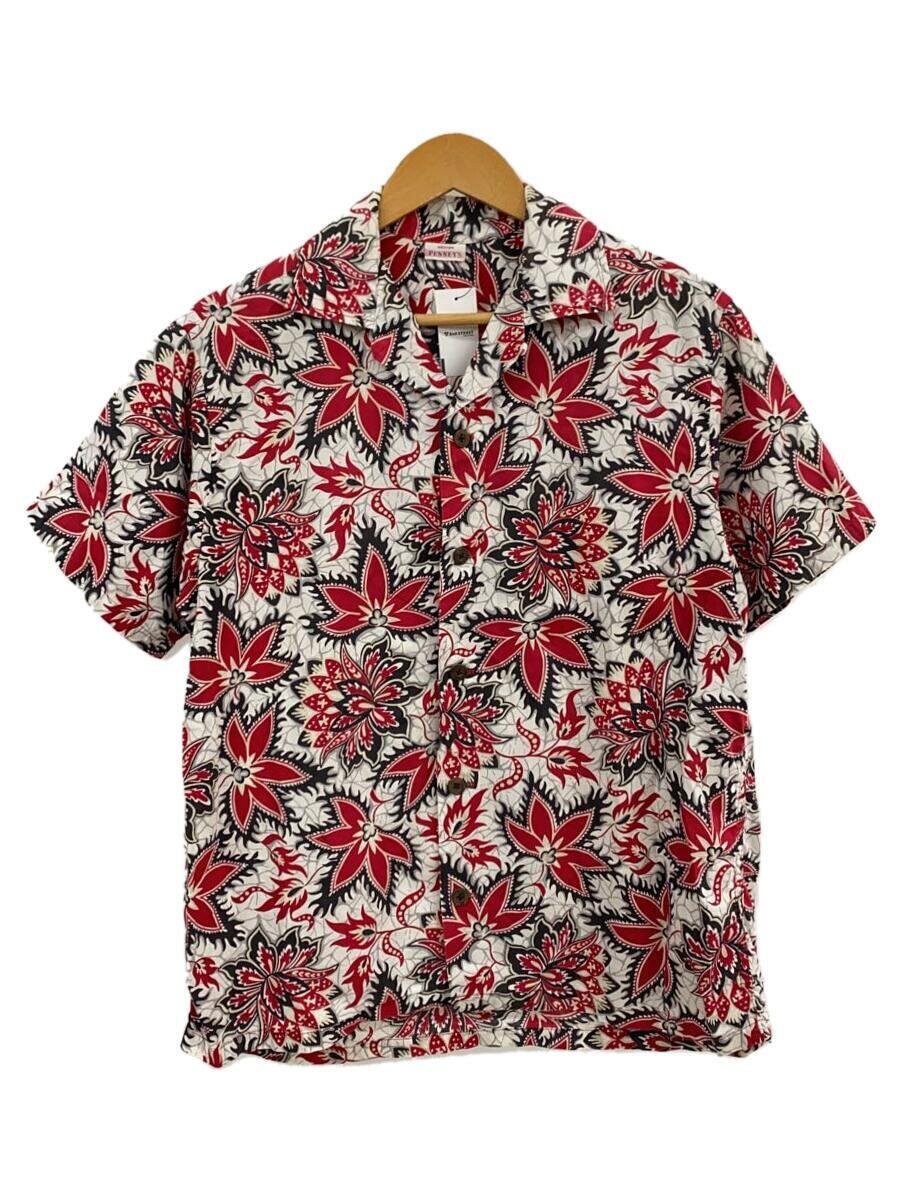 【中古】PENNEY’S◆半袖プルオーバー/M/--/RED/総柄//【メンズウェア】