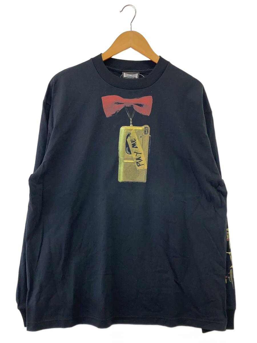 【中古】FREAK’S STORE◆長袖プルオーバー/L/綿織物/BLK/243-12060【メンズウェア】
