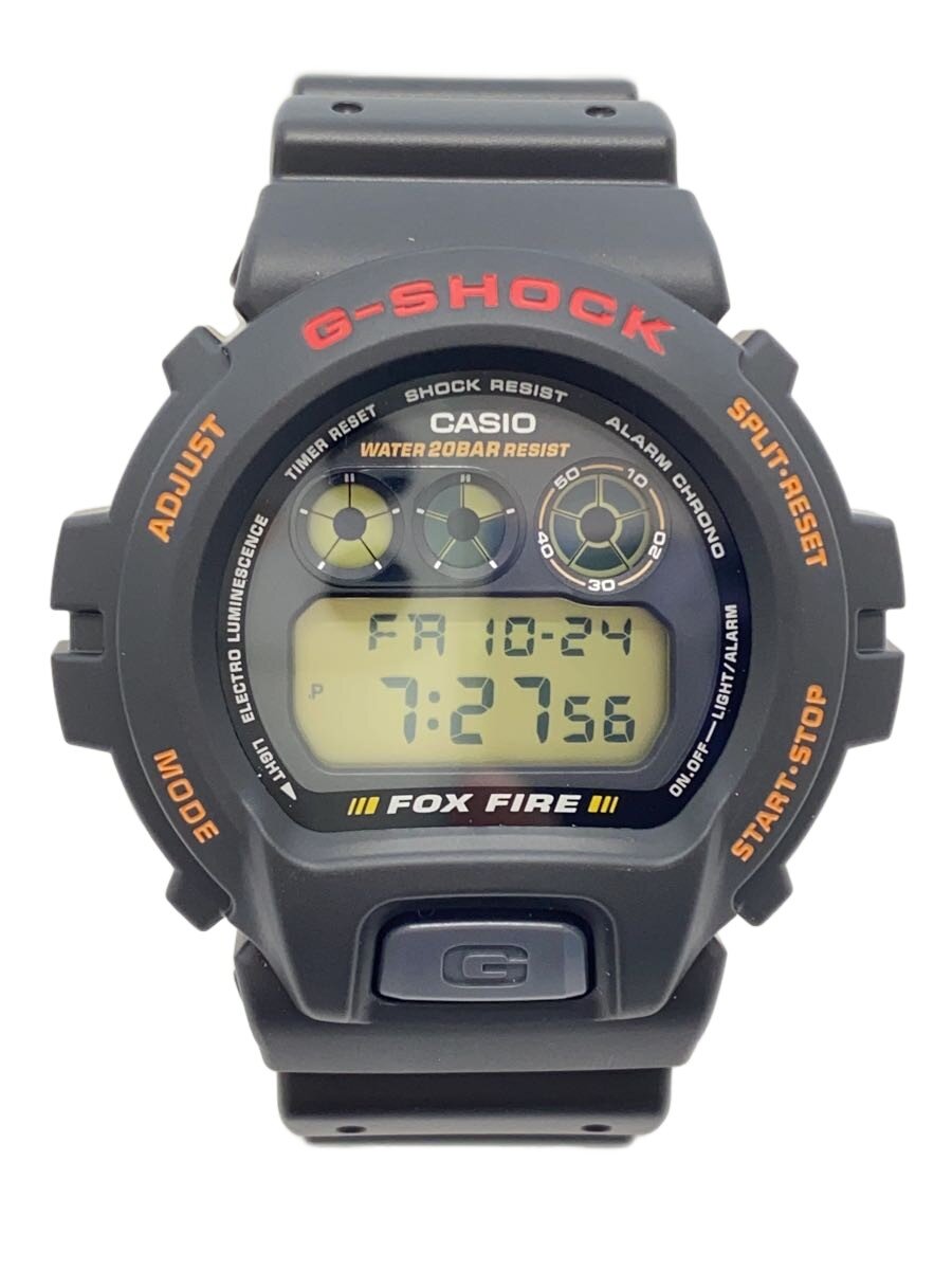 【中古】CASIO◆石英ウオッチ・G-SHOCK/デジタル/ORN/BLK【服飾雑貨他】