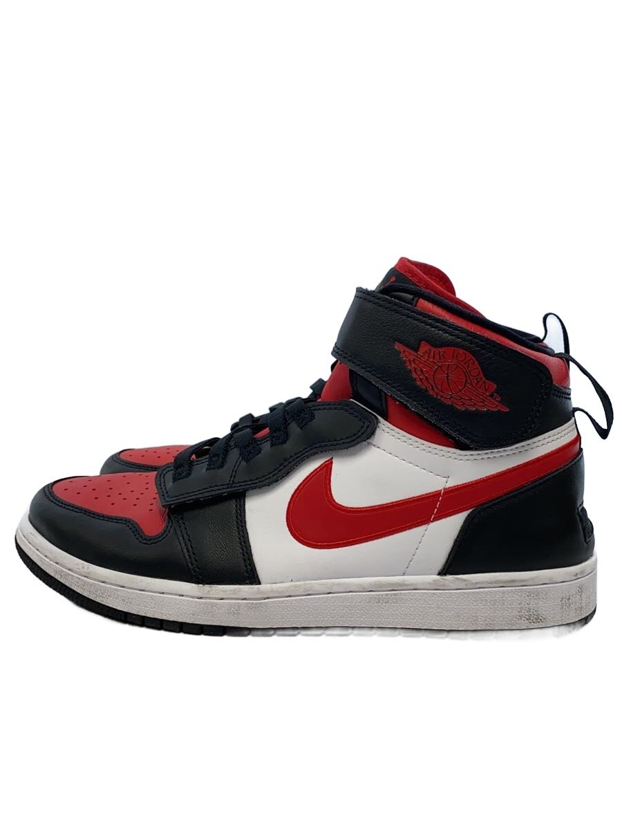 【中古】NIKE◆AIR JORDAN 1 HI FLYEASE_大気圏 ジョーダン 1 HI フライイーズ/27糎/BLK/レザ【シューズ】