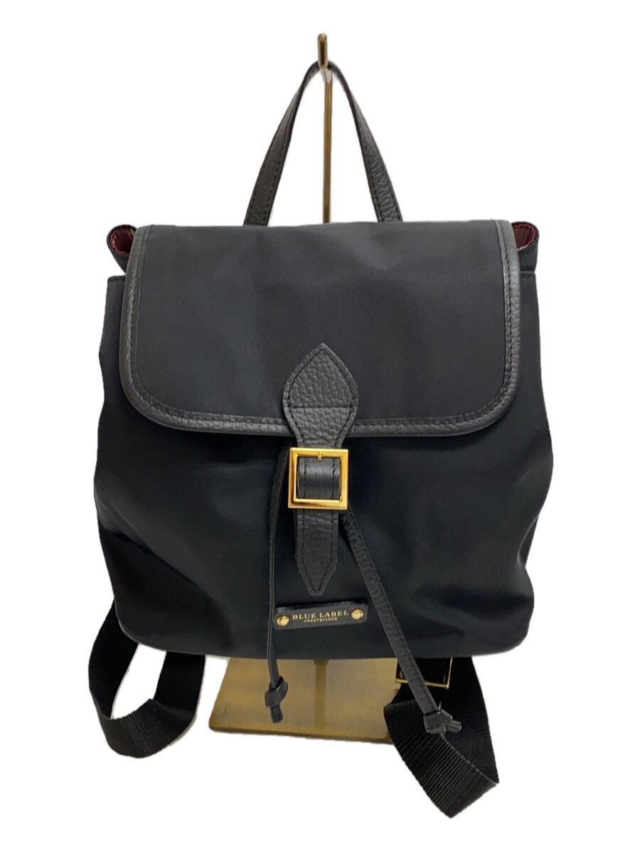【中古】BLUE LABEL CRESTBRIDGE◆背嚢/--/BLK【御徒面子】
