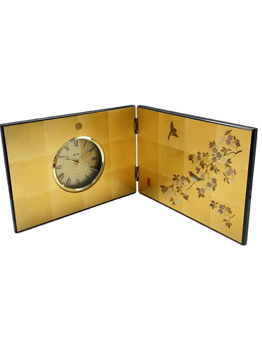 【中古】箔一(HAKUICHI)◆時計/アナログ/GLD【インテリア小物・日用雑貨】