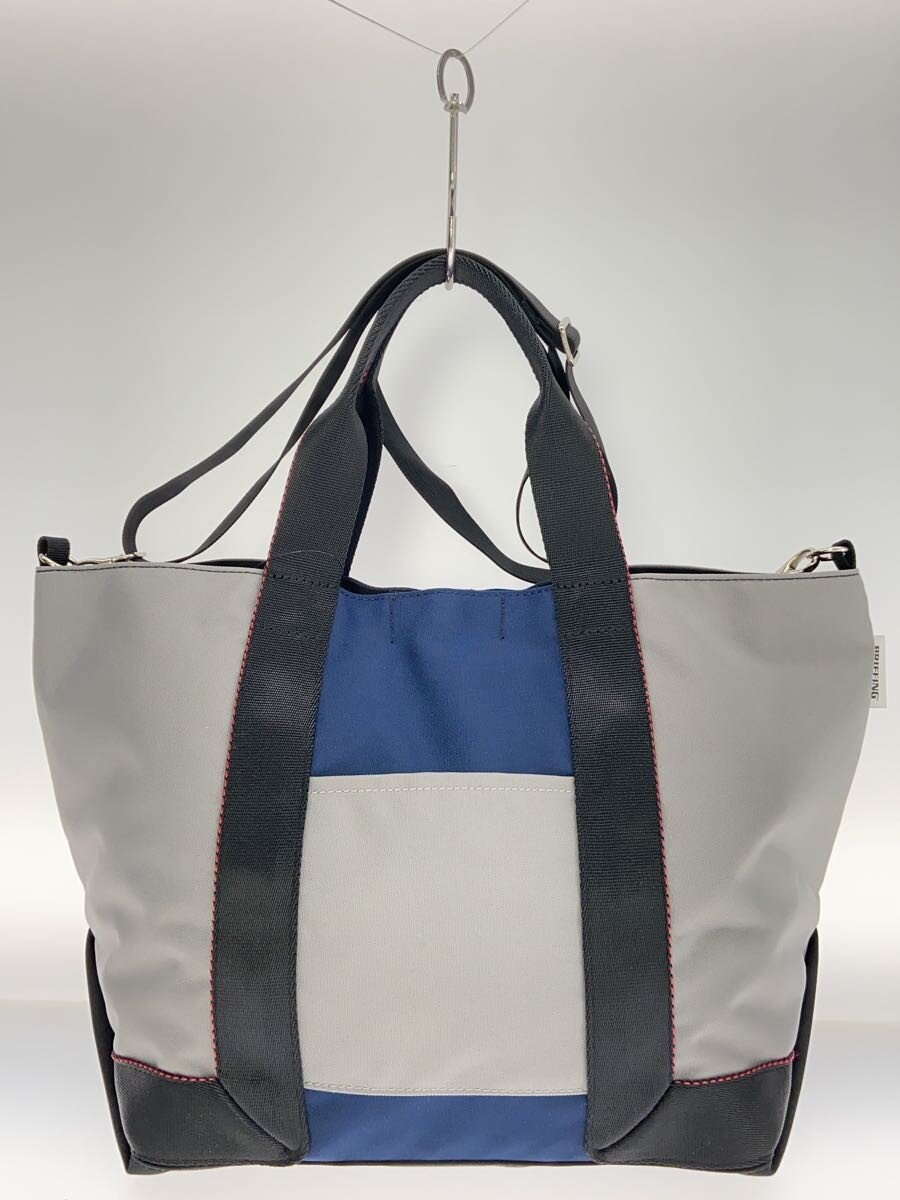 【中古】BRIEFING◆ショルダーバッグ/PVC/GRY/無地//【御徒面子】