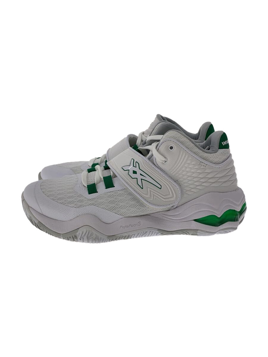 【中古】ASICS◆ローカットスニーカー/25.5珊/WHT/なめし革【シューズ】