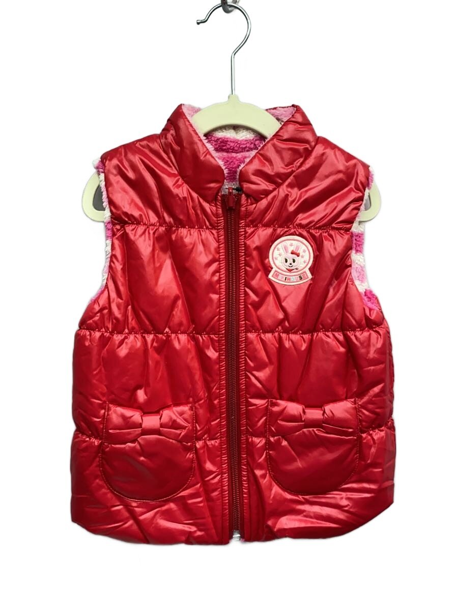 【中古】MIKI HOUSE◆上衣/90糎/ナイロン/RED/13-5701-971【キッズ】