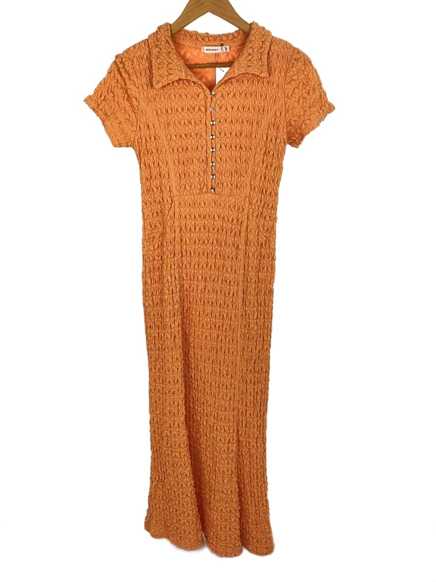 【中古】MOUSSY◆半袖衣装/1/綿織物/ORN/無地/010ISA83-9491【レディース御召しもの】