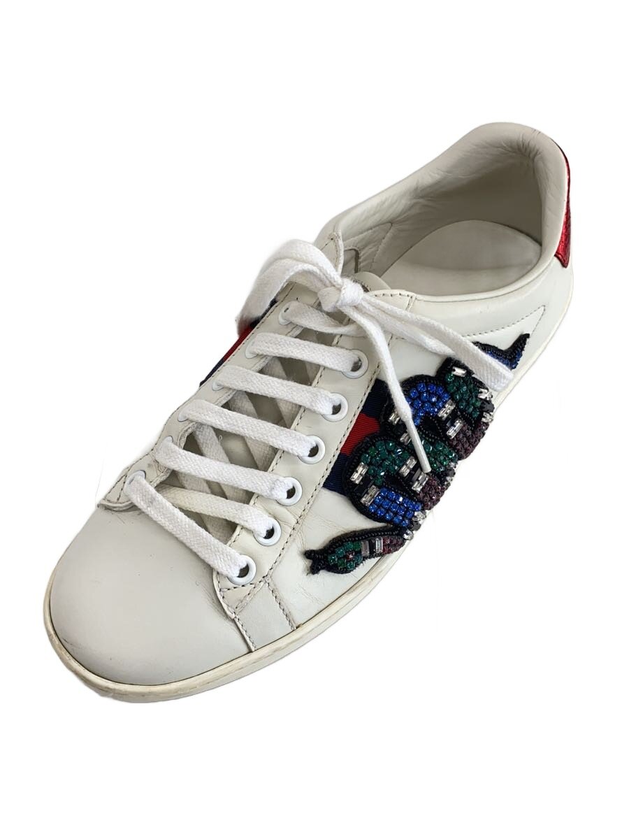 【中古】GUCCI◆ローカットスニーカー/35/WHT/レザー/460203【シューズ】｜2ｎｄ STREET 店