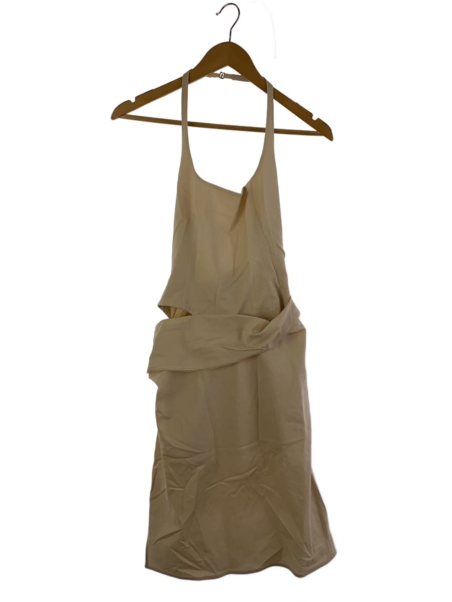 【中古】JACQUEMUS◆Le Robe Hieloミニワンピース/キャミワンピース/34/ウール/BEG//ホルターネック【レディースウェア】|2nd STREET 店
