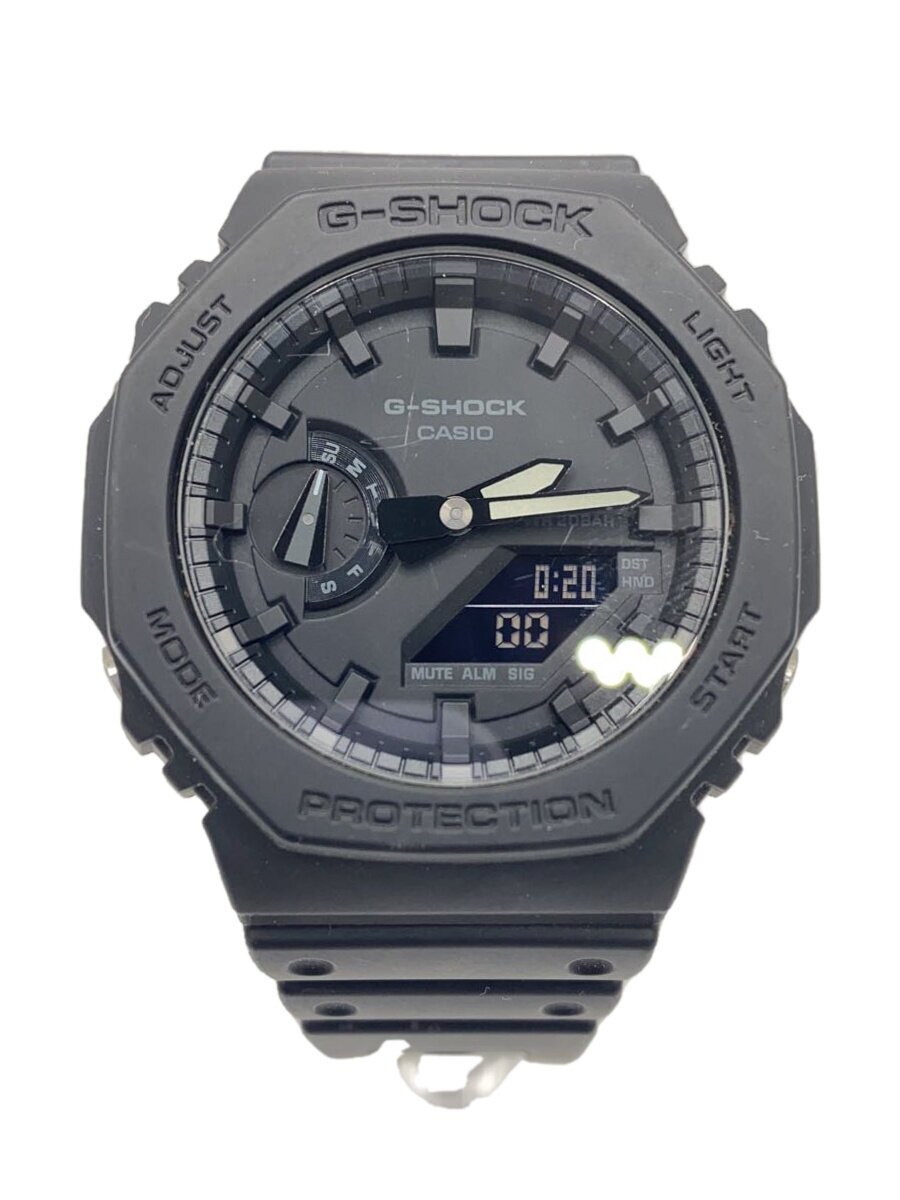 【中古】CASIO◆石英ウォッチ/デジタル/思われ人/BLK/GA-2100【服飾雑貨他】