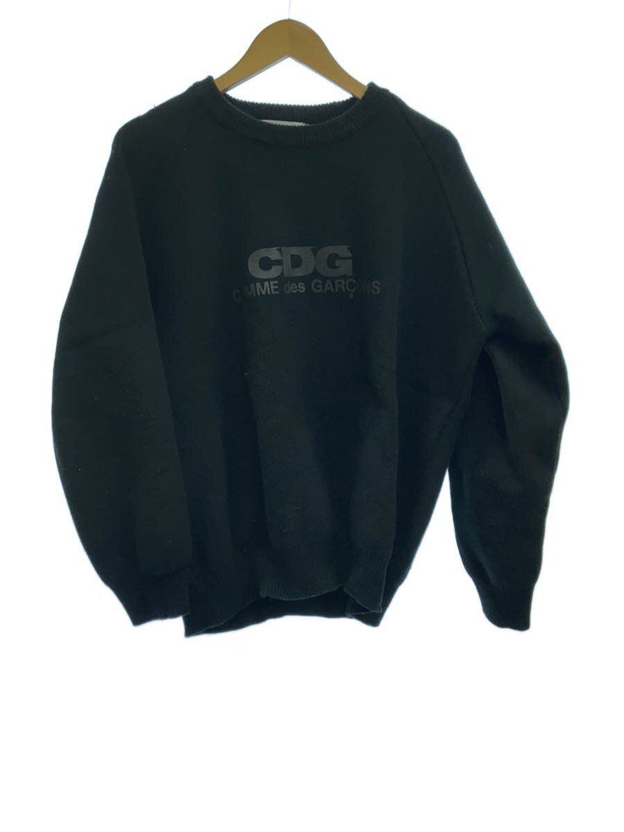 【中古】CDG◆編み物・プルオーバー(朦々たる)/XL/アクリル樹脂/BLK/SZ-N009//【メンズウェア】